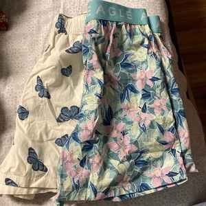 BUNDLE NWT men's american eagle floral and butterfly boxers